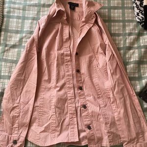Fade pink button up shirt